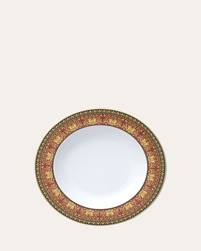 Medusa Red Rim Soup Bowl